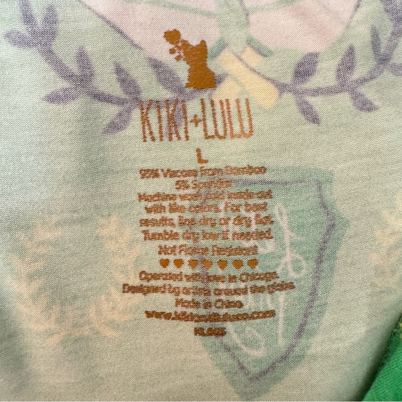 KIKI+ LULU Women's Pajama Set, In A Pickle (Ball), soft bamboo, pickleball Sz L - Picture 4 of 8